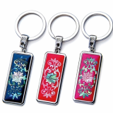 Mother of Pearl KeyRing with Dangcho_Korean Traditional Gift